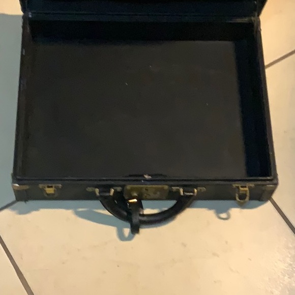 Louis Vuitton vintage collectible, 1930s black presidents briefcase 57/100!!! - Picture 3 of 5
